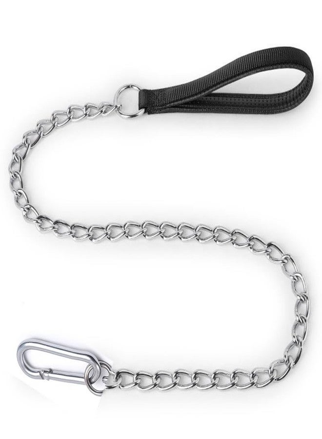 KittuPet Metal Dog Leash Chew Proof Dog Chain Heavy Duty Sturdy Pet Leash with Padded Handle for Large Medium Dogs - Image 1